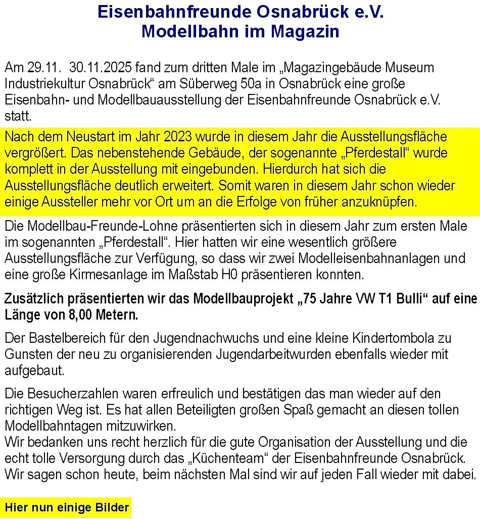 Eisenbahnfreunde Osnabrück e.V