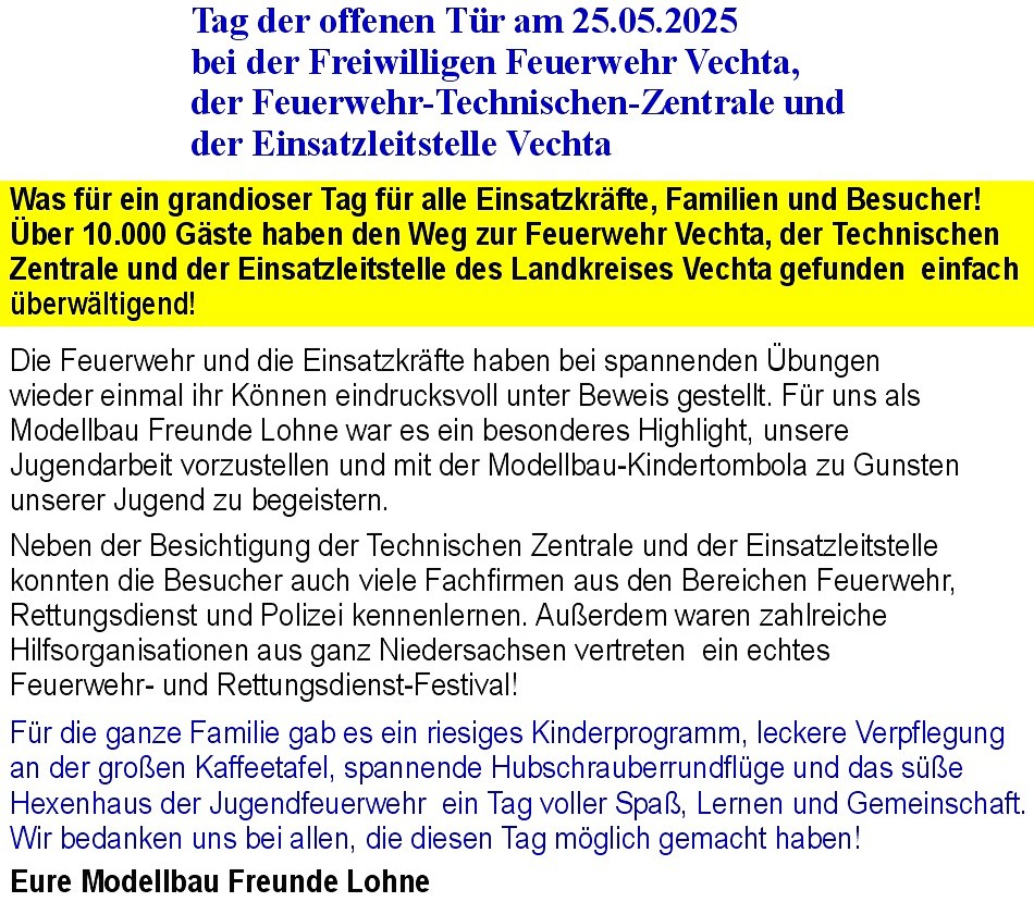 Feuerwehr Vechta 2025