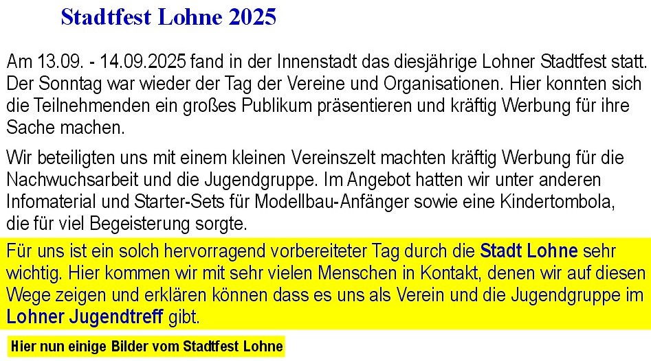 Stadtfest Lohne 2025